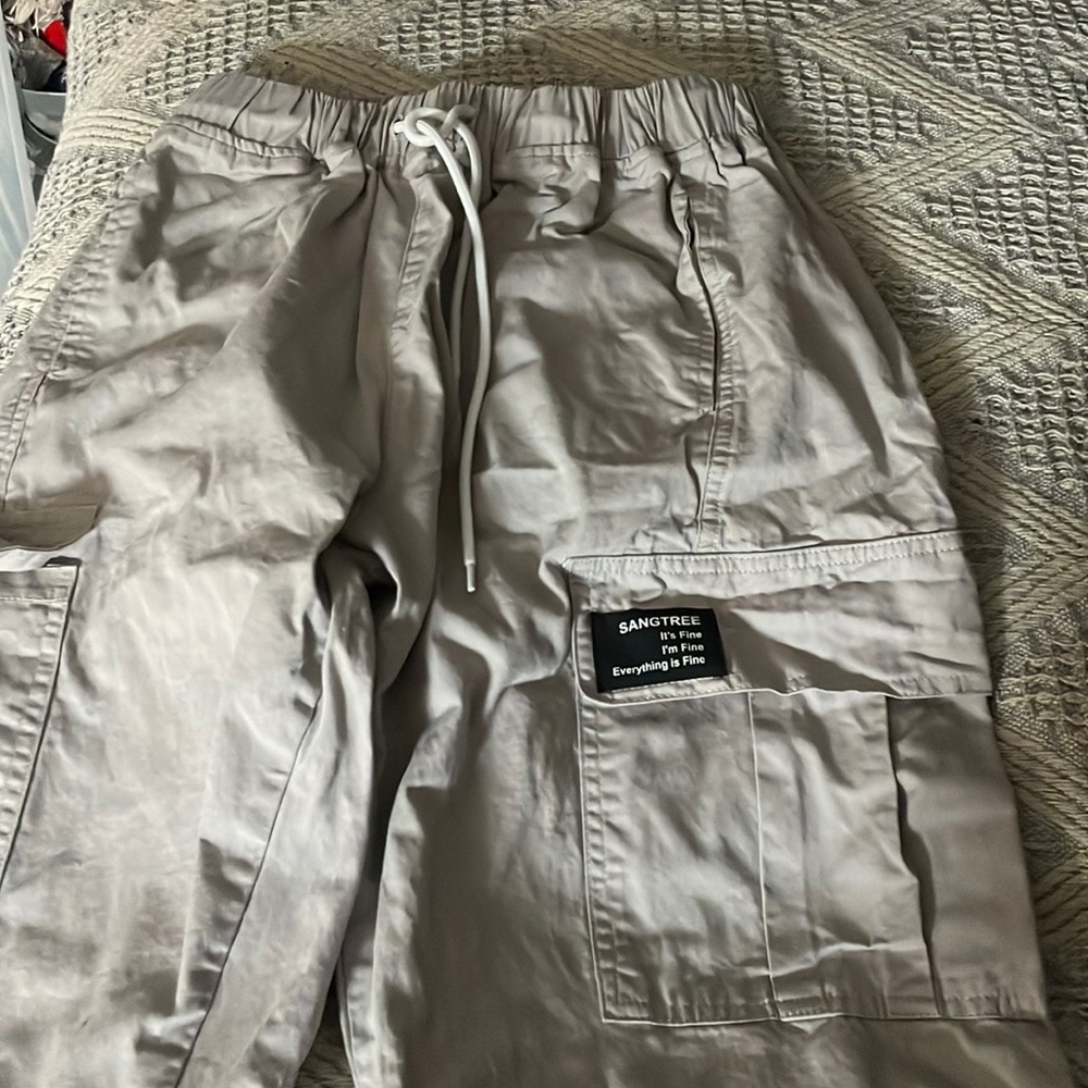 Tan/Gray Joggers